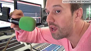 Behind the Scenes Titus Steel Pounds Redhead Conny Dachs in Radio Studio