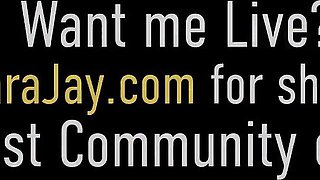 Enchanting Misty Stone and Sara Jay at interracial scene