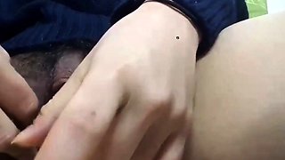Japanese Girl's Huge Clit Masturbation