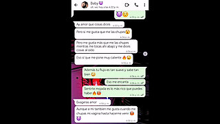 Hot Whatsapp Conversation with My Girlfriend's Ends in Happy Ending - Nati Sweet - Natasha Caseros