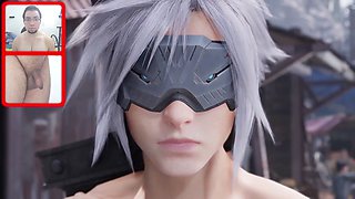 Man-meat from Final Fantasy 7 gets a jizz-shotgun on the backside