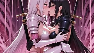 Two Anime Riders in the Slime