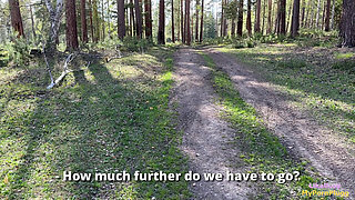 The Girl Met Me Just for Sex and Asked Me to Fuck Her Right in the Woods