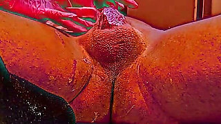 Learning How to Remove Pubic Hair From a Man Using Liquid Wax Depilation