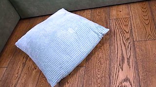 Busty brunette slut enjoys extreme amateur pov blowjob