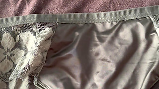 Cum on my wife's panties 14