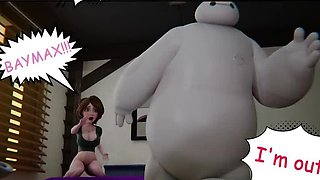 Big Tit MILF Cass Fucked Hard by Robot Cock - Animated Hentai Creampie