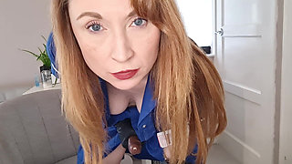 Nurse Clinical Trial Degradation with Rough Hand Job and Pegging Punishment