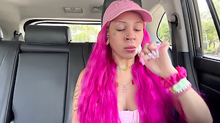 Blowing My Nose in the Car POV Digging for Gold Boogers