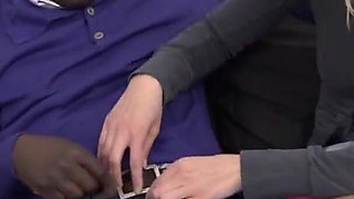 Wife anally fucked by a BBC cock while her husband watches