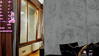 Glamour babe with big boobs masturbates in lingerie