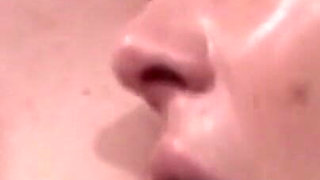 Young Lipstick Lesbians Share Intense Toy Play and Tongues