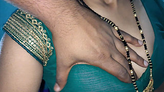 Indian Hot Bhabhi Sucking Dick in Green