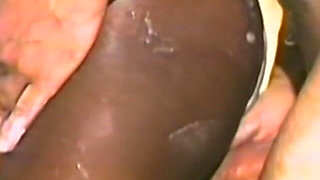 Interracial Action in the Shower Then on the Bed
