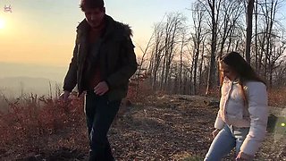 Laura Quest 24 Hour Sex Adventure - Outdoor Public Fucking & Blowjob in Car
