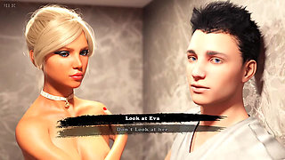 Amnesia: sexy handsome blondie naked  in the toilet s2ep.4