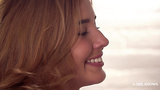 Alluring blonde brunette explore passionate lesbian scissoring with intense unexpected desire