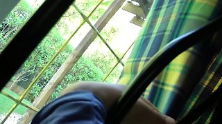 Mature brunette amateur giving a great POV blowjob