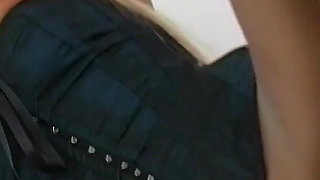 Blonde Big Tits MILF Tia Layne Rides Her Studs Big White Cock and Gets Her Nylons Covered in Cum