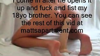 18yo Twink Brother's Pink Hole Play