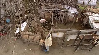 Blonde delivers passionate vintage outdoor cum load