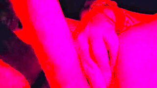 Chubby latina playing with pussy in her car