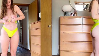 Close up with teen blonde sex doll rubbing her cunt