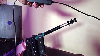 Dominatix Eva Latex Femdom Fetish Purple Rubber Big Ass Milf Bdsm Solo Fuck Machine Hot High Heels