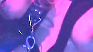 Collared Blonde Babe Fisted Deep and Dripping Wet