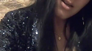 Smoking Pee Play in Shiny Outfit. Bathroom Fetish and Messy Wet Fun