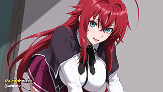 Issei Skips Class with Rias Gremory to Fuck in a Empty Classroom! High College Dxd Hentai Uncensored POV