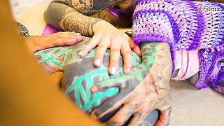 Tattooed Threesome - ATM, Ass to Ass
