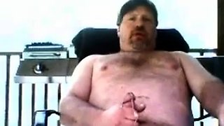 Beefy Daddy Strokes and Shoots