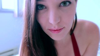 Chubby Brunette Big Boobs Dildo Masturbation