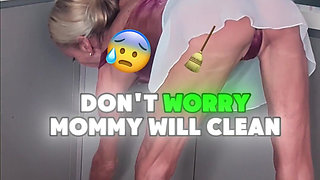 Barbie MILF - Stepson Made a Mess in Kitchen