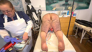 Part 1: Matron Satana and Mr Jones Anal Examination!