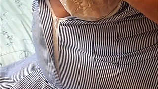 Naughty Nurse Julie - Bra Reveal & Teasing Huge Tits
