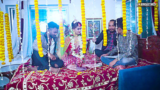 Gangbang Suhagarat - Besi Indian Wife Very 1st Suhagarat with Four Husband