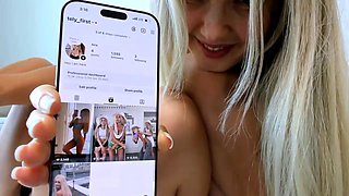 DaringSex Readhead and Blonde Teen Lesbian Shower