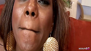 Sexy Ebony Teen Adrianna Davis Gets Her First BBC Anal Threesome Fuck