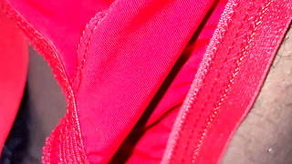 I put on my new sister-in-law's red bra