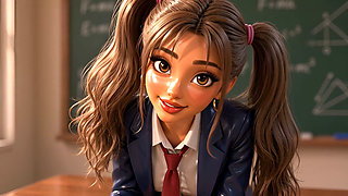 Stayed After School and Teen Teacher Showed Me a Few Lessons