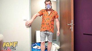 Fake Hostel featuring siren's big tits scene