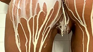 Hot babe Sophie Paris having horny solo toy masturbation