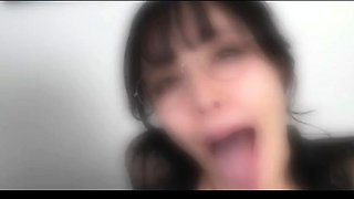 Horny Asian milf does hardcore webcam and creampie so wet