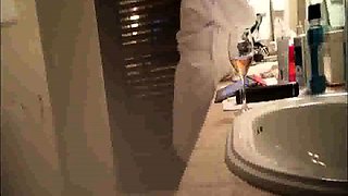 busty Stepmom smoking, drinking and naked