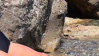 Feet Teasing at the Wild Beach