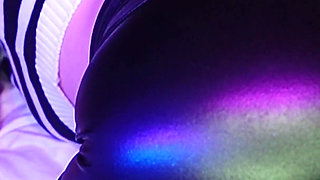 Big Ass Girl in Black Latex Leggings Gets Pulsating Cum Inside After Sloppy BJ - Lilykoti