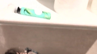 Emejota: Bts Bathroom Fuck and Cum in Face Spanish Teen Slut