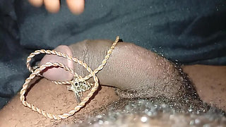 Rusted chain on dick